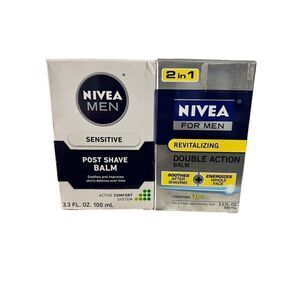 1 Nivea For Men Energy Double Action Balm & 1 Post Shave Balm Sensitive Skin